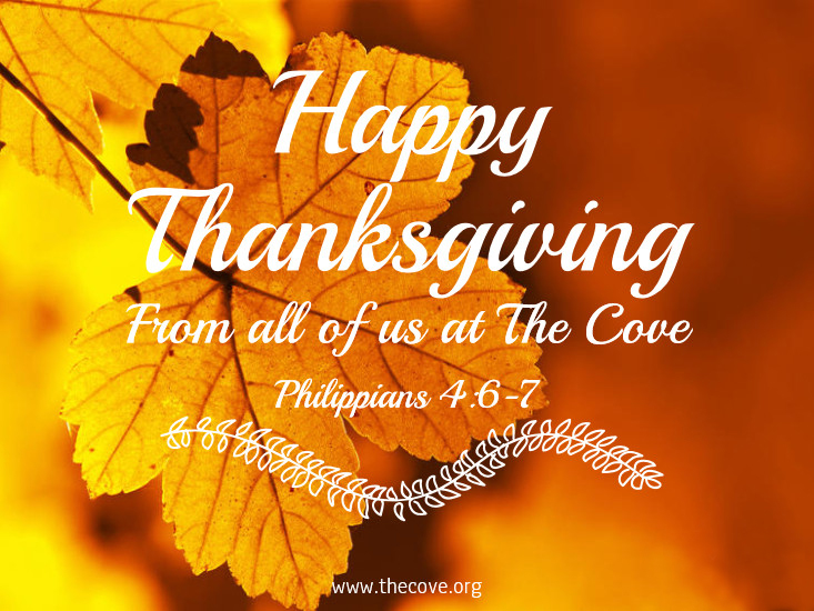 Happy Thanksgiving From The Cove! - Notes from the Cove