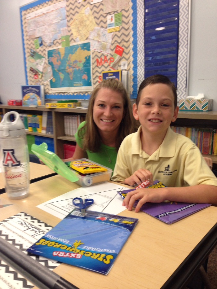 quinn with teacher