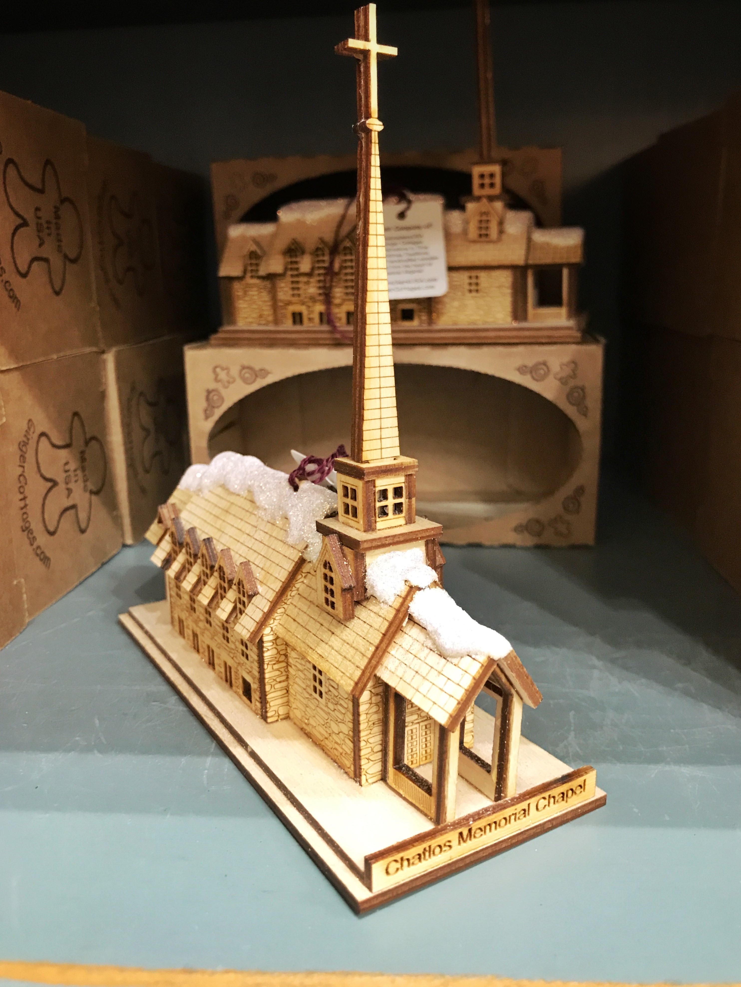 Wooden Chapel Ornament
