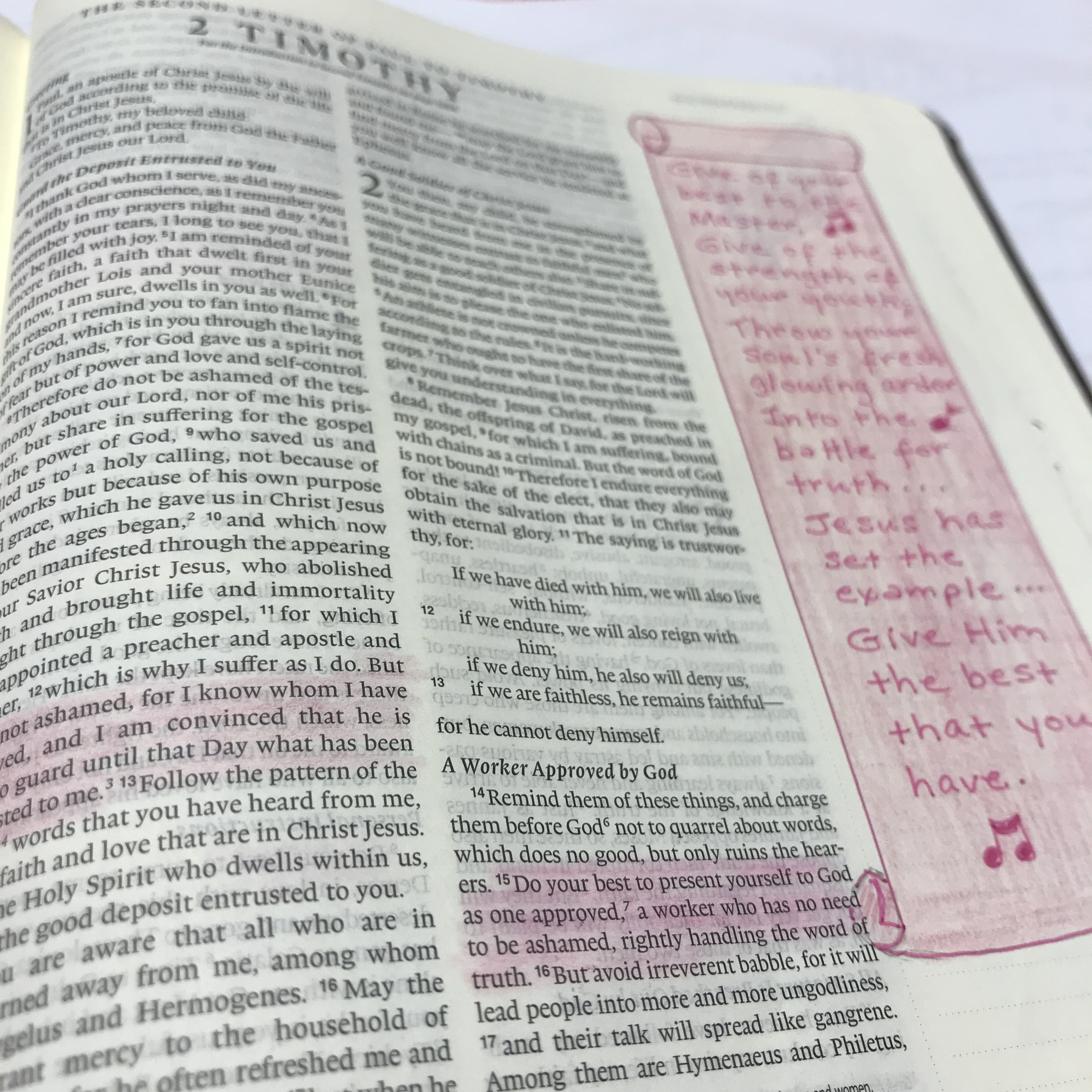 Cove Bible Verse for the Week of February 19th Notes from the Cove