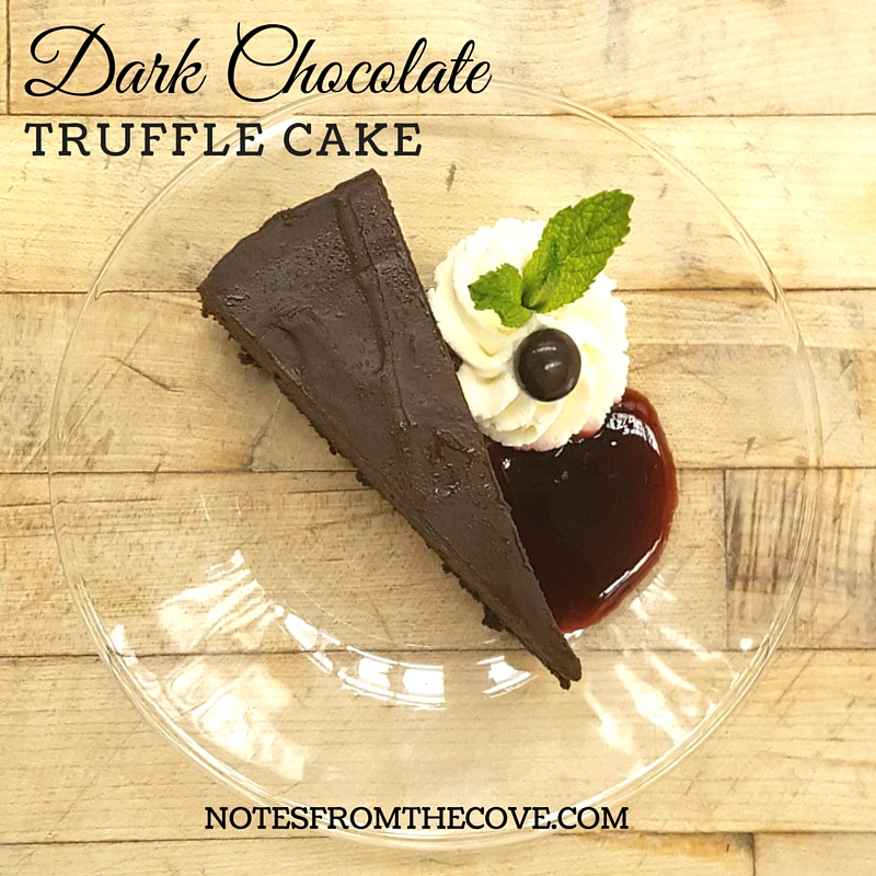 DARK CHOCOLATE TRUFFLE CAKE