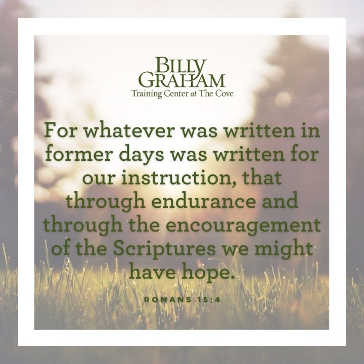 What Does the Bible Say About Hope? Billy Graham Training Center at