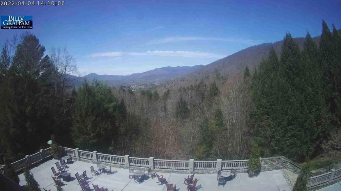 The Cove cam is Back! Billy Graham Training Center at the Cove